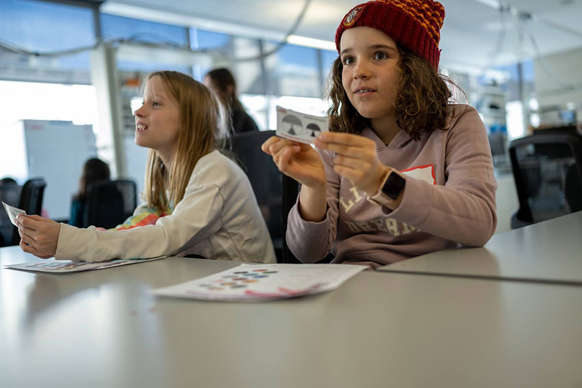 Using hands-on models, the students learned more about tools that allow scientists to explore, manipulate, and understand the nanoscale.