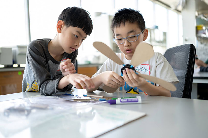 They developed their own windmill energy production system.
