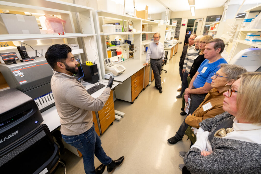 Steve John describes how the lab images different immune cells.