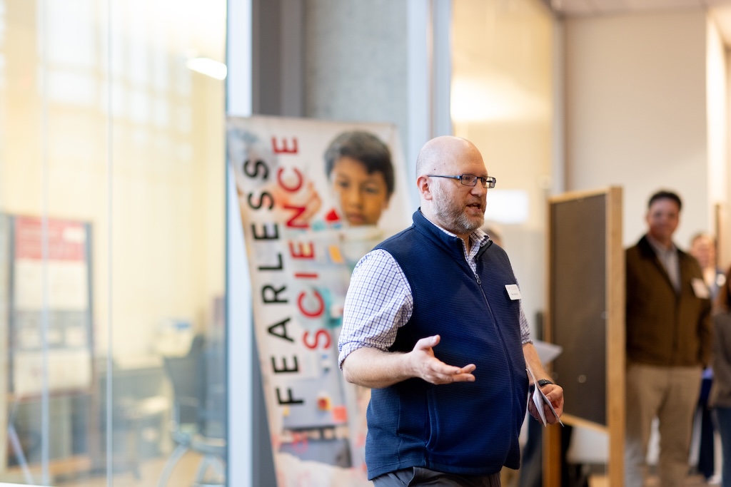 Wes Marner offers opening remarks on how the team approaches science education as a discipline with specific measurable outcomes, while inspiring awe and wonder.