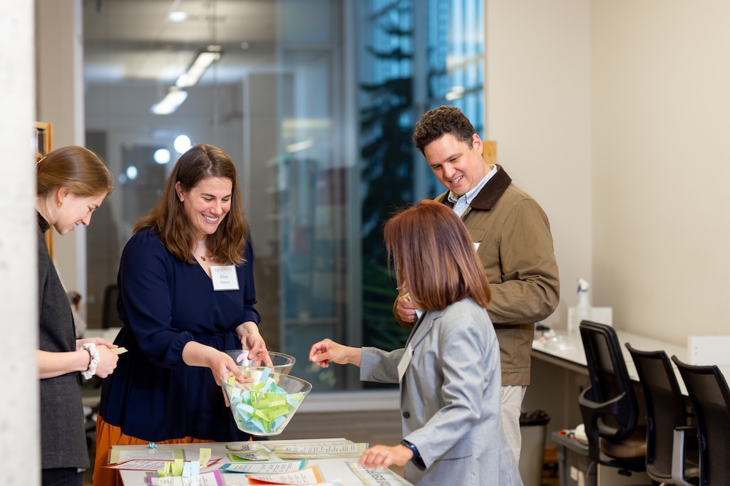 Ellen Dobson guides participants as they choose their own adventure through a career path in STEM.