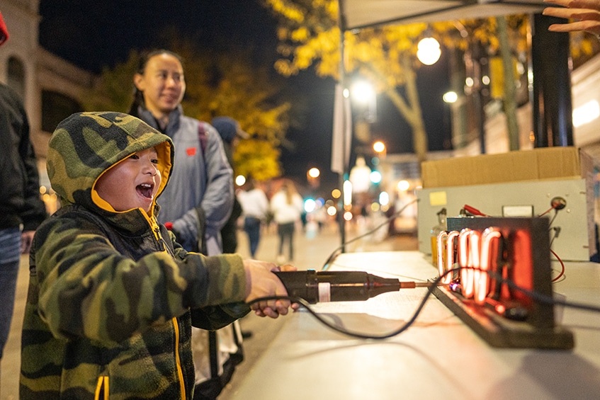 Bright lights and big smiles powered by curiosity.