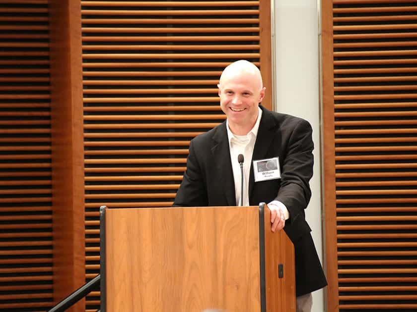 Bill Murphy, co-director of the Stem Cell and Regenerative Medicine Center at UW–Madison, gave concluding remarks. 
