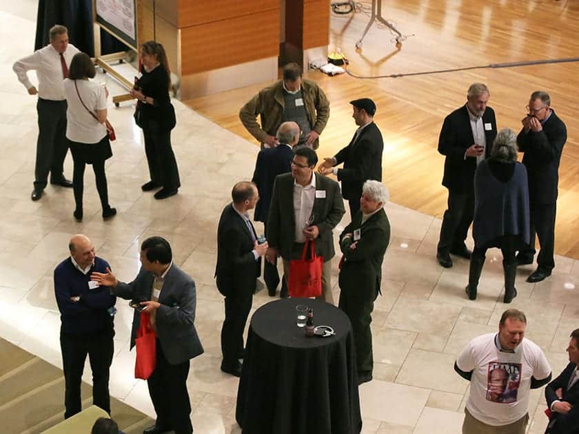 A strolling supper and reception followed the formal program.